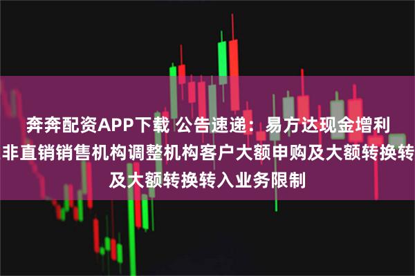 奔奔配资APP下载 公告速递：易方达现金增利货币基金在非直销销售机构调整机构客户大额申购及大额转换转入业务限制